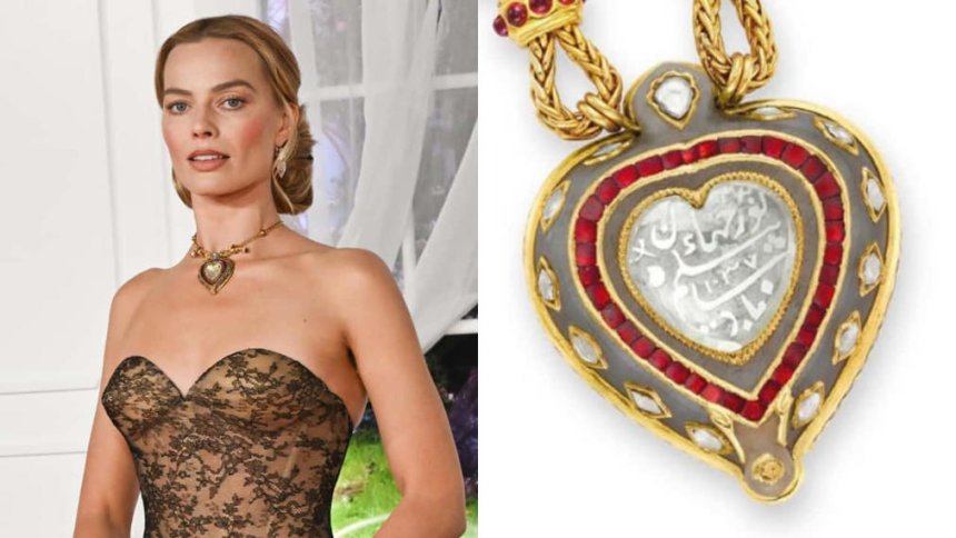 Margot Robbie Revives Mughal Romance in ₹73 Crore Taj Mahal Necklace at Wuthering Heights Premiere